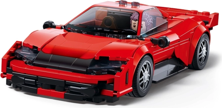 Sluban ModelBricks rdeči športni avtomobil 1:32