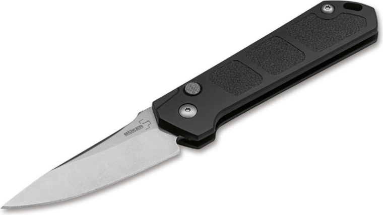 Böker Plus Kihon auto nož stonewash 8 cm