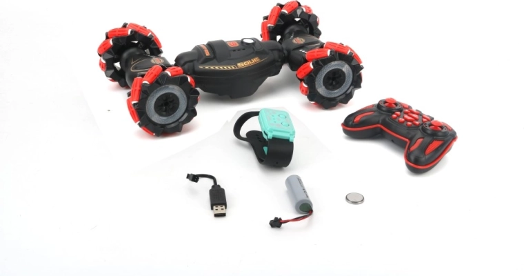 RC stunt avto na daljinsko upravljanje 4×4 z lučmi in zvoki - 1 kos
