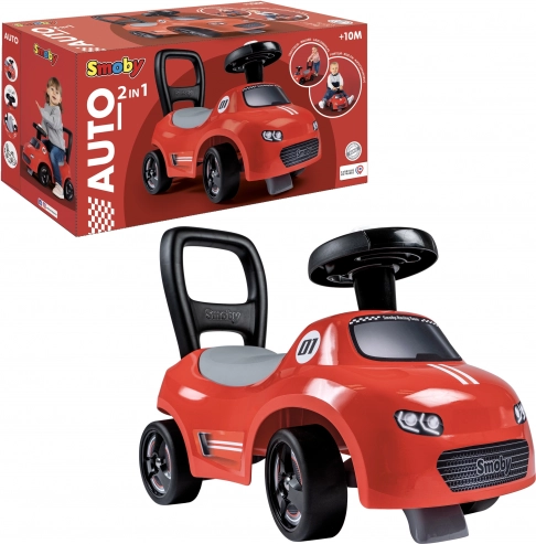 SMOBY rdeč poganjalec s hupo