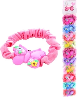 Elastike za lase z motivom metuljev, pakiranje 10 kos