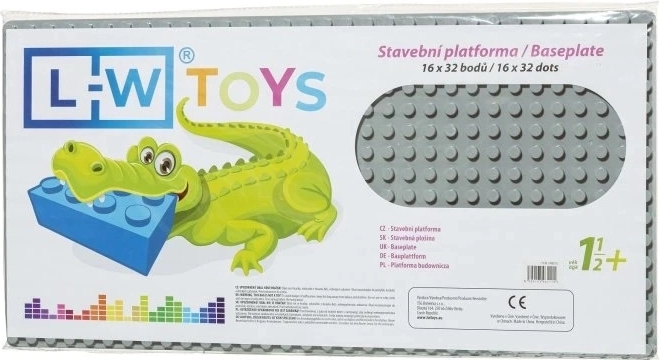 Podlaga za gradnjo Junior 16x32 siva