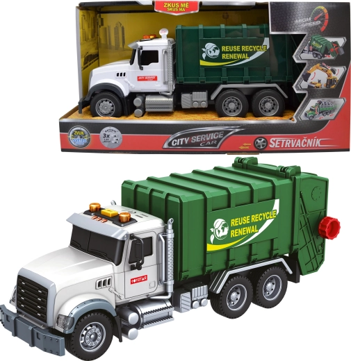 Mestno smetarsko vozilo 1:14 z lučmi in zvoki