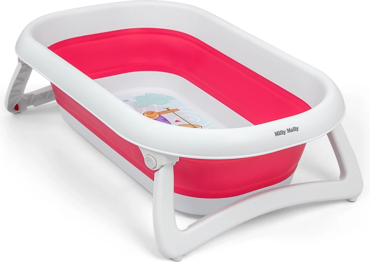 Zložljiva kadica za dojenčka Milly Mally Aqua pink