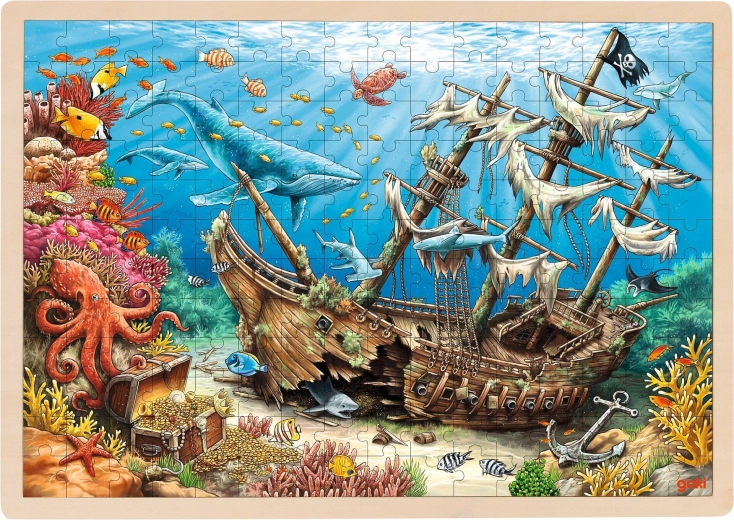Wooden insert puzzle Sunken ship Santa Elena - 1 piece