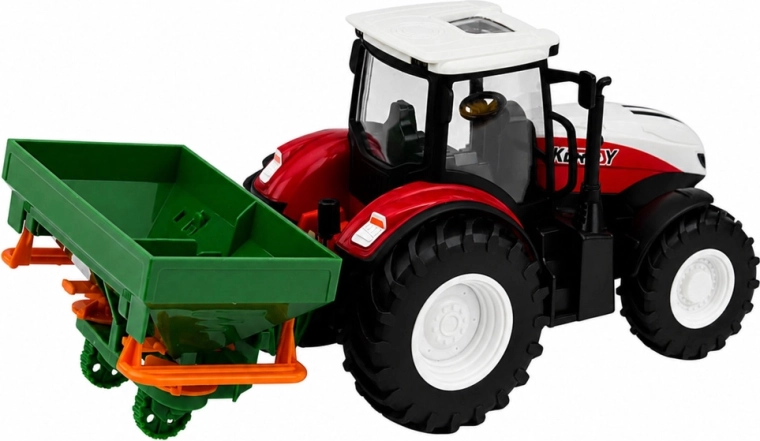 Realističen traktor s sejalnim strojem