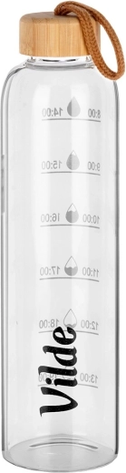 Borosilikatno steklo in bambusov pokrovček