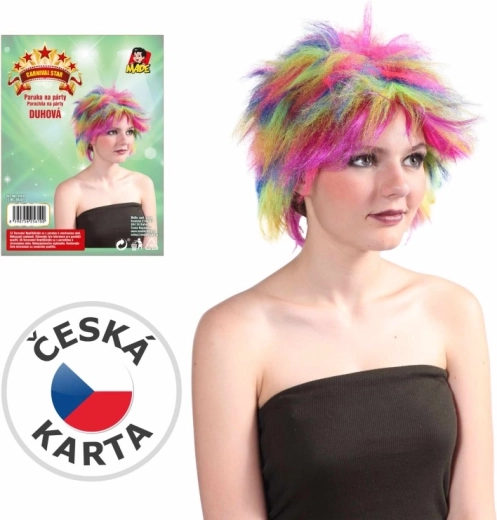 Otroška barvna lasulja multicolor