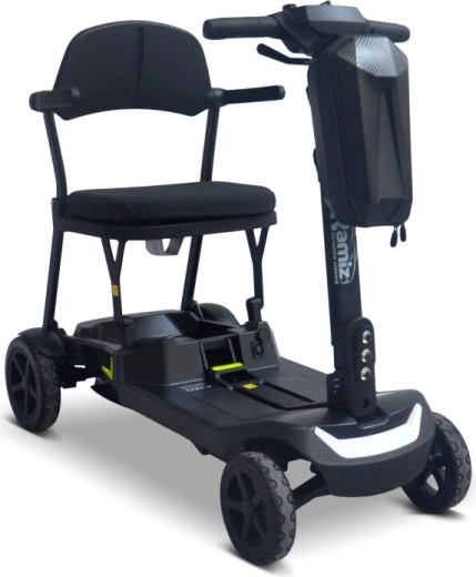 Električni štirikolesni skuter za seniorje SeniorStar – črn