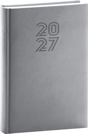 Notique dnevnik Aprint 2027 siv 15 × 21 cm