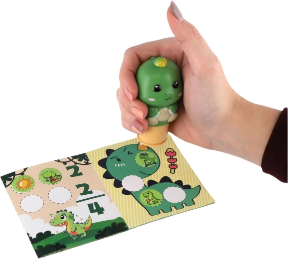 Ergonomski žig z dinozavrskim motivom