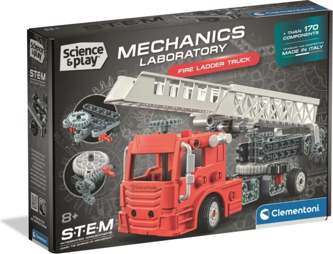 Clementoni Science&Play Mehanski laboratorij Gasilski avto z lestvijo