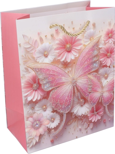 Nežen metuljčkast dizajn v pastelnih barvah