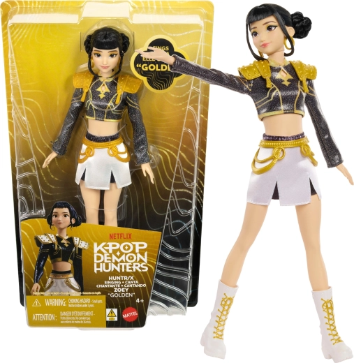Pojóča modna lutka KPop Demon Hunters HUNTR/X Zoey Golden