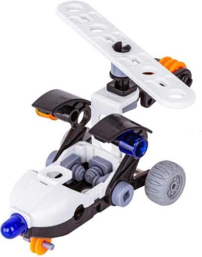 8-in-1: police vehicles and machines according to the instructions