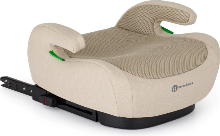 Petite&Mars sedežni podstavek Optimus Pro i-Size Air Sage Beige 125–150 cm