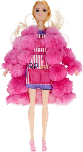 Stilsko krzno in moden outfit