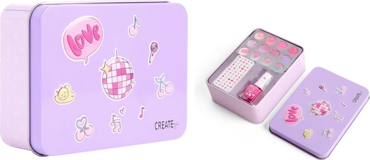 Create it! kozmetični kovček s senčili za oči in lakom za nohte