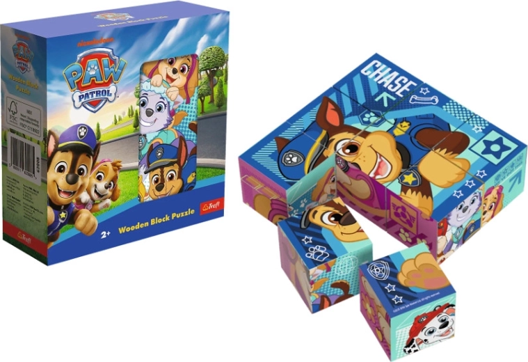 Lesene puzzle kocke Tačke na patrulji
