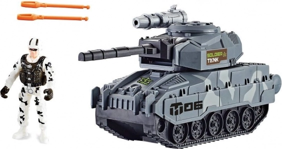 Tank z Vojaško Figuro in Funkcionalnim Topništvom