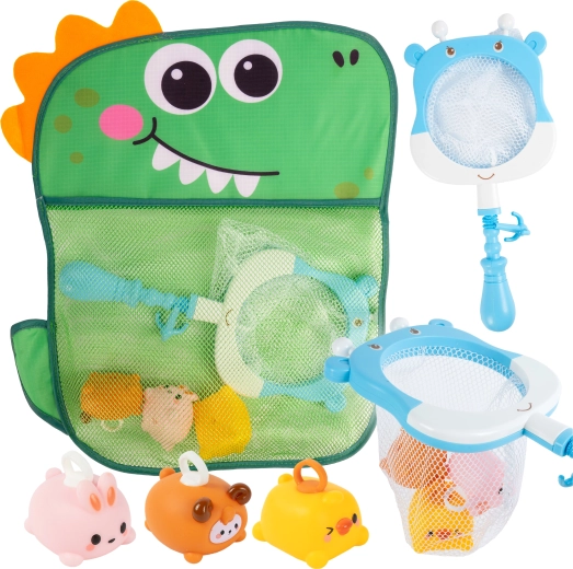Igrače za v kopel s ribiško palico in torbo krokodil