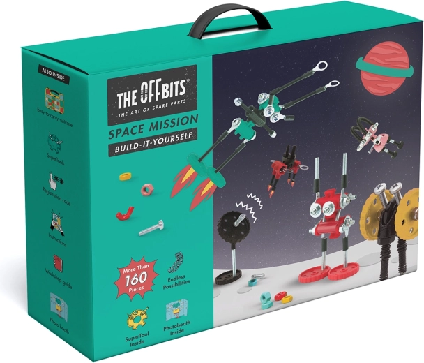 Prenosna embalaža z ročajem in 160+ delov