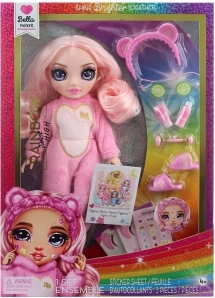 Lutka Rainbow High Junior za Pidžamsko Zabavo, Roza Bella