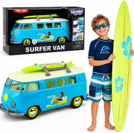 Woopie klasični surferski avtobus z lučmi in zvoki 1:14