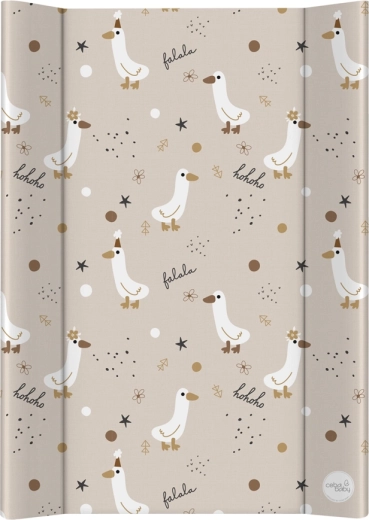 Ceba Baby trda previjalna podloga za otroško posteljico 50 × 70 cm basic crazy ducks