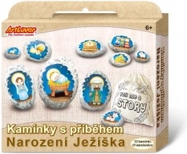 Kamnčki z zgodbo – ustvarjalni komplet Jezusovo rojstvo