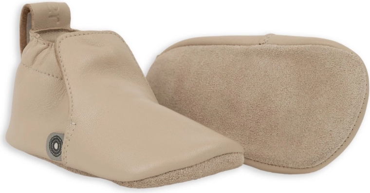 Lodger leather baby slippers beige (12–15 months)