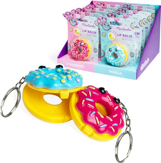 Balzam za ustnice Donut obesek za ključe 4 g - 1 kos