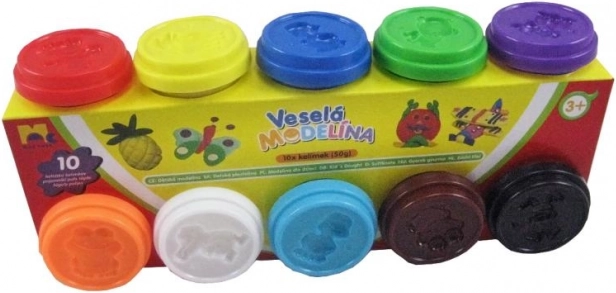 Modelirna masa MODELO 10×50 g – set različnih barv
