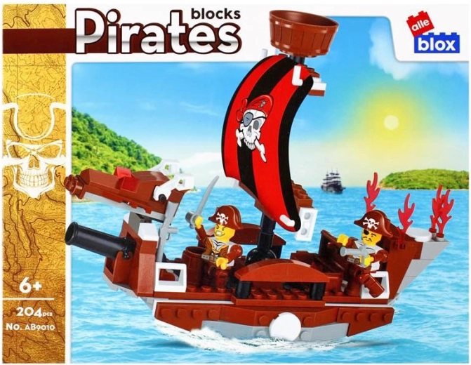 Pirate Ship Building Set with Minifigures