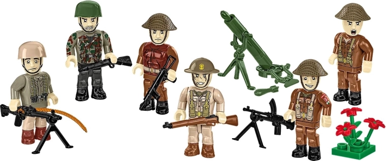 Šest podrobnih minifiguric za dinamične prizore