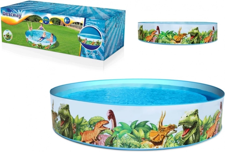Vrtni otroški bazen dinozavri 244 × 46 cm BESTWAY