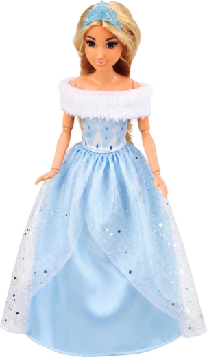 Princesa v modrih bleščečih oblekah