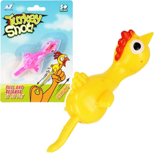 Launchable Sticky Chicken Toy
