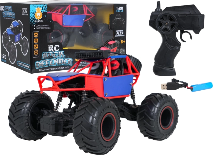 Terensko RC-avtomobilček CAPITAN modro-rdeč