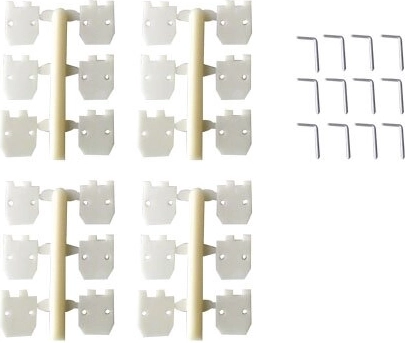 Tečaji JAMARA 11,2 × 11,2 mm, 12 kosov