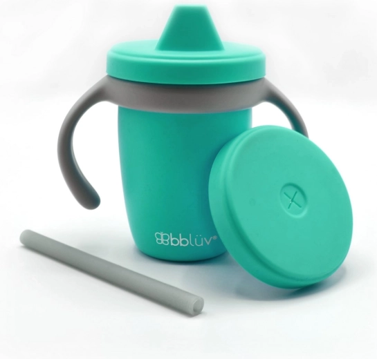Bblüv Küp silicone grow-with-me drinking cup aqua
