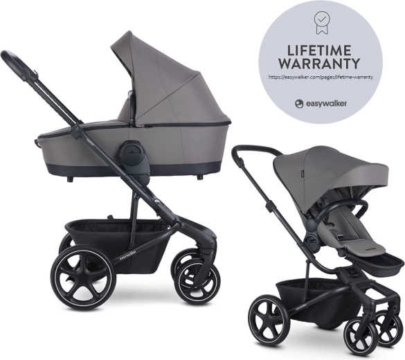 EASYWALKER kombiniran otroški voziček Harvey⁵ 2v1 LITE RWS – Pebble Grey
