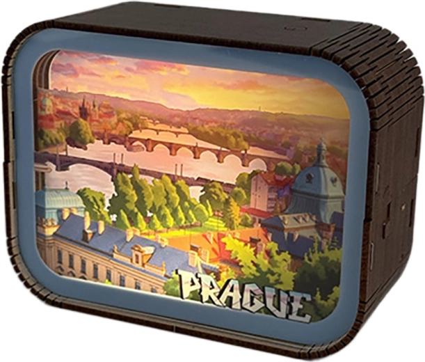 2Kids Toys lesena sestavljanka – lučka Praga – pogled na Vltavo