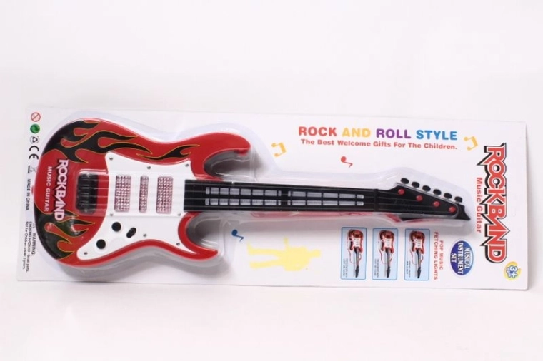 Children’s Electronic Battery-Powered Guitar (Blister Pack)