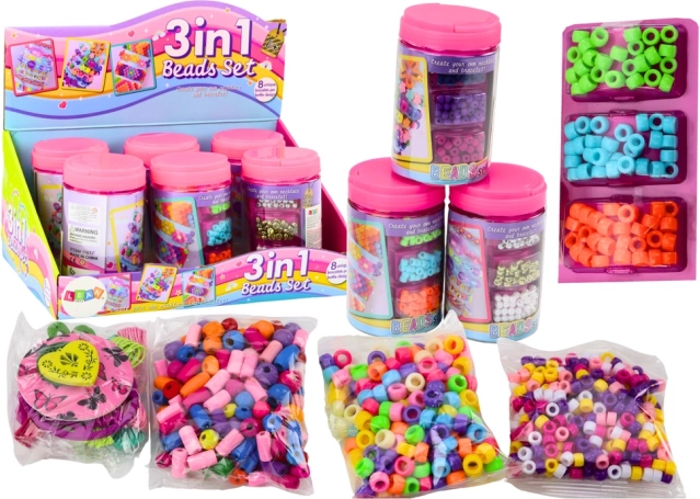 Set kroglic v kozarcu za izdelovanje nakita 3v1