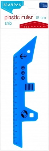 STARPAK ravnilo ladja 15 cm – 1 kos
