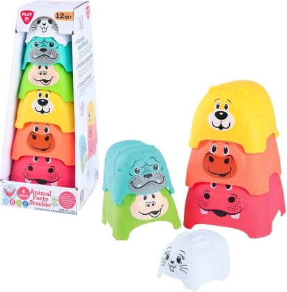 PlayGo živalski stolp – plastična igrača za otroke od 3 let