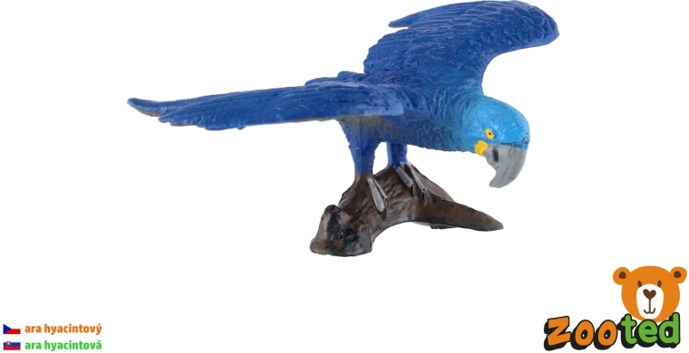 Hijacintna ara – figurica 9 cm - 1 kos