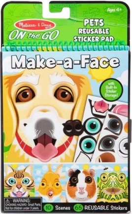 Ustvarjalni komplet Make-a-Face: Domače živali