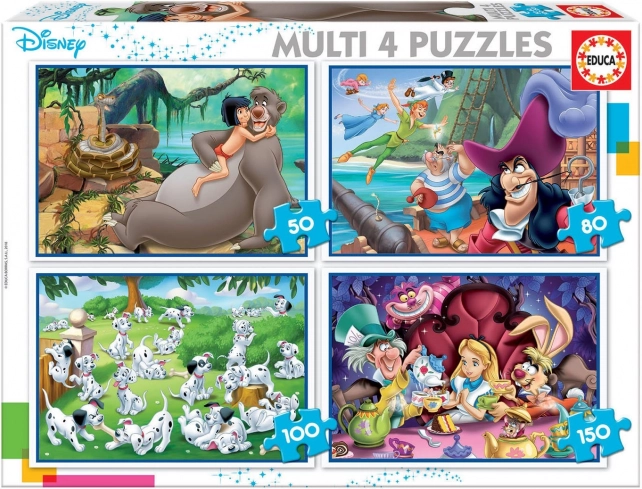 Educa Puzzle Disney Pravljice 4v1